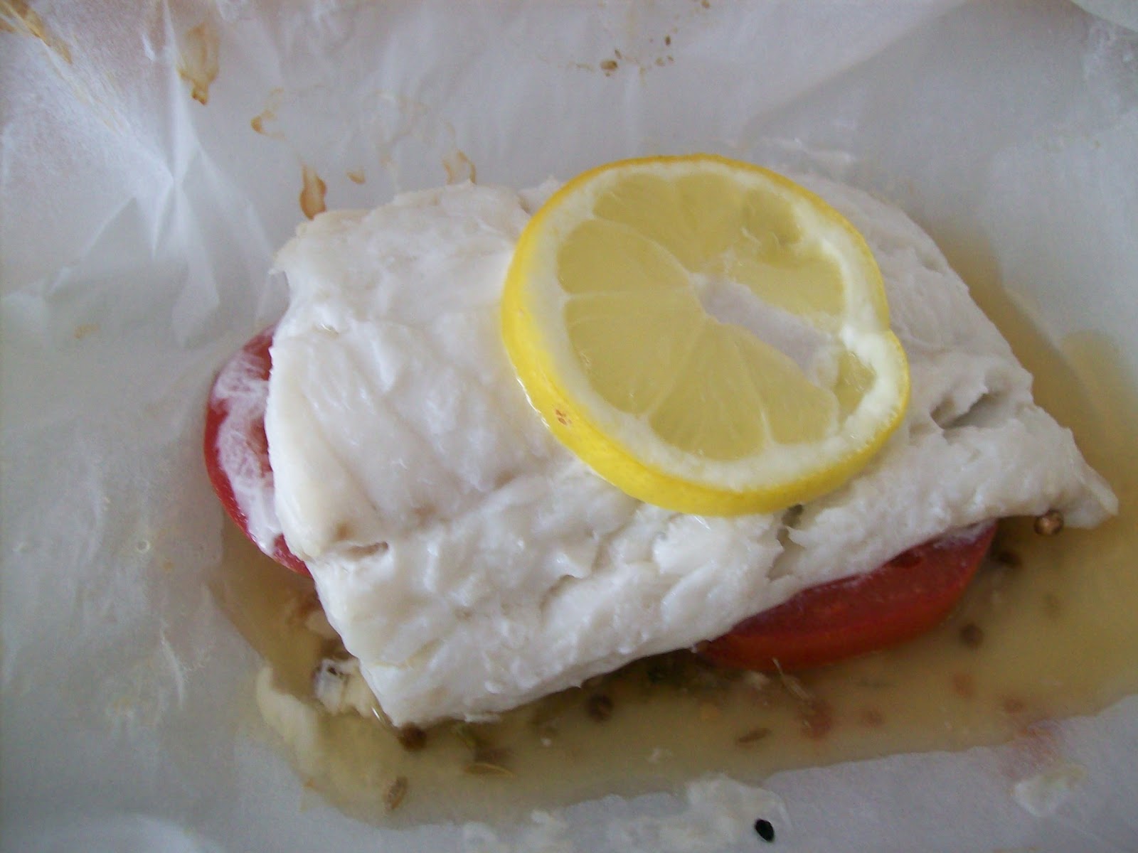 Envies et gourmandises du jour !: Dos de Cabillaud en papillote